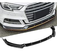 DRYFAL Voiture Becquets Avant pour Audi A3 S-Line 8V 2017-2018 Spoiler Becquet lèvre Pare Chocs inférieur Une Anticollision Armatures Caisse