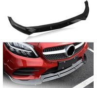 DRYFAL Voiture Becquets Avant pour Benz C Class W205 2019-2020 Spoiler Becquet lèvre Pare Chocs inférieur Une Anticollision Armatures Caisse