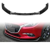 DRYFAL Voiture Becquets Avant pour Mazda 3 2014-2018 Spoiler Becquet lèvre Pare Chocs inférieur Une Anticollision Armatures Caisse