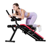 Dryfeedo Vélo d'appartement pliable, appareil d'entraînement abdominal pour | 3 niveaux de résistance, charge de 150 kg, écran LCD, entraînement complet du corps
