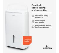 DryFy Connect 30 Déshumidificateur d'air compression 30L/24h - Blanc