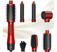 Dryhsip Brosse soufflante 5 en 1 avec sèche-cheveux, pour femme, Airstyler avec sèche-cheveux, fer à boucler automatique, fer à lisser, brosse ronde, pour donner du volume et lisser - Prise européenne