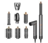 Dryhsip Brosse Soufflante 8 en 1, Air Styler Flexible avec Brosse Chauffante Brushing, Diffuseur et Boucleur, Outil de Coiffure pour Ondulations, Lissage, Volume, Brush, Voyage et Coffret Cadeau