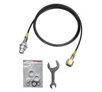 DRYHTEN Kit de tuyau pour machine à eau gazeuse externe avec adaptateur de remplissage CO2, kit tuyau 1 mètre/2,5 mètres avec connecteur rapide pour Sodastream Terra, DUO, ART, Gaia (Longueur du tuyau