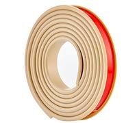 DryiC Bande De Bord De Meuble Autocollante en Forme TPE Flexible Profil U Bordure De Protection 15 mm De Large par 5 Mètres De Long,Beige