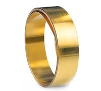 DryiC Plaque De Tôle Mince en Laiton Feuille De Cuivre Metall Feuille De Laiton Matériau en Tôle pour Les Pièces Électromécaniques, Largeur 2,5cm,Thickness:0.2mm