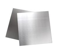 DryiC Plaque INOX Feuilles d'acier Inoxydable INOX Tôle en Acier Inoxydable pour La Décoration Industrielle Epaisseur 0.8mm/0.031Inches,200mm x 200mm(2pcs)