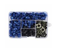 DRYIUBVF B Compatible avec Yamaha pour TRX850 FZS600 FZS600 FZR250 TZR50 MT25 Kit De Vis De Carénage Ecrou Clips Pièces Mécaniques Moto(Blue)