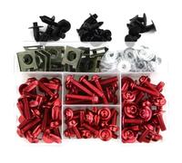 DRYIUBVF Compatible avec VFR750 VFR750F VFR800 VFR800X Crossrunner MOTORCYLY Bolts Bolts VISS Bolts ET ÉCRANS boulons pour Moto(Red)