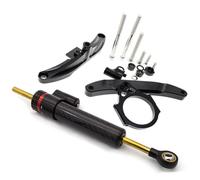 DRYIUBVF Compatible avec Yamaha pour Fz1 pour Fz1N 2006 2007 2008 2009-2015 Kit De Support De Fixation Réglable pour Amortisseur De Direction Et Stabilisateur Moto Direction stabilisateur(Black)