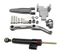 DRYIUBVF D Compatible avec Yamaha pour FJ-09 pour MT-09 pour Tracer 2016-2020 2019 2018 2017 2016 Kit De Montage Universel pour Amortisseur De Direction Stabilisation Moto(Black-Gray)