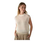 Drykorn - Haut sans manches en tricot avec texture crochetée - Femme - Pulls - Beige - Taille: 40 FR