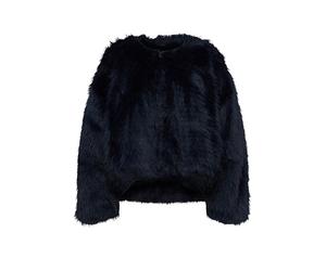 DRYKORN Veste aspect fourrure KILCHURN bleu marine | 42