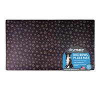 Drymate Set de Table pour gamelle pour Chien et Chat - Tissu Absorbant, Dos imperméable, antidérapant - Lavable en Machine/Durable (fabriqué aux États-Unis) (40,6 x 71,1 cm) (Marron pâle)