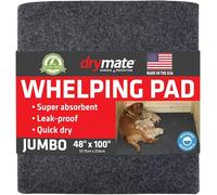 Drymate Tapis de Doublure de boîte WMCB48100 - Tampon de Mise Bas pour Chien Lavable, réutilisable et Absorbant - Peut être coupé pour s'adapter, fabriqué aux États-Unis, 48 x 100