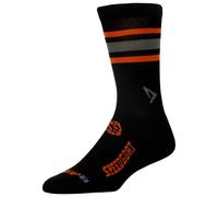 Drymax - Lite Trail Running Crew - SPEEDGOAT - Chaussettes de running - Unisex M | EU 38-40.5 - black / foliage green / orange
