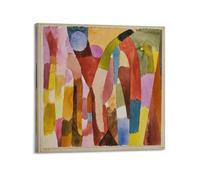 DryNda Paul Klee Poster Mouvement des chambres voûtées Impression sur toile Décoration murale Idée cadeau 40 x 40 cm