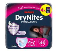 DryNites Couche de Nuit pour Fille 4-7 Ans 17-30 kg (4x16)