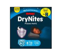 Huggies Drynites Sous-Vetements De Nuit Garçon - 8-15 Ans - 13 Culottes - Lot De 4 Paquets De 13