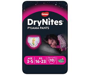 DryNites Lot de 10 culottes absorbantes pour fille 16-23 kg