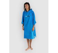 Dryrobe Towel Robe Organic Cotton Poncho de surf bleu L