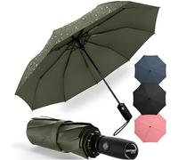 drytogo Parapluie pliant I Parapluie resistant vent fort I Umbrella léger 390 g I Petit parapluie compact Ø100 cm pour voyage et quotidien I Automatique ouverture/fermeture I Pour femmes et hommes I