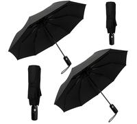 drytogo Parapluie pliant I Parapluie resistant vent fort I Umbrella léger 390 g I Petit parapluie compact Ø100 cm pour voyage et quotidien I Automatique ouverture/fermeture I Pour femmes et hommes I