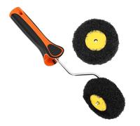 Drywall Corner Putty Roller Set - Edging Brush Tool for Walls Ceilings | Standard 11 Inch | Corner Roller for Painting Pumpkin-Shaped | Nylon Iron Frame, for Wall, Edging