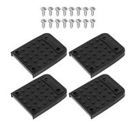 Drywall Stilt Pads - Rubber Anti Slip Stoppers Tripod Use | 4 Piece Set with Screws, Heavy Duty Pads for Scaffolding Construction Interior Decorating Stage Acrobatics and Tile Work