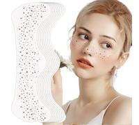 Dryxog 10 Pcs Tatouage Ephemere, Maquillage or Imperméables Paillette Visage, Tatouages Rousseur Tatouage de Autocollant Visage DIY pour Festivals Convient Aux Enfants (Type A)