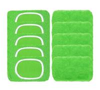 Dryxog 10 Pièces Serpillière 25,4 x 11,5 CM Mop Pads Microfibres Balai Serpillère, Lingettes Reutilisable Produits et Accessoires de Nettoyage pour Nettoyer Sols Secs Humides Bois Carrelage Marbre