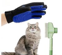Dryxog Gants Toilettage Chien Chat Toilettage Ajustable Animaux Compagnie Brosse Démêlage Gant Massage Brosse Anti Poils Animaux pour Brossage Massage Bain Récupération Poils