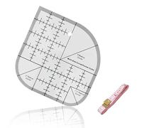 Dryxog Regle Patchwork Couture, Couture Accessoires, Regle Patchwork, Sewing Template Kit For Even Stitching, RèGle d'Angle IncurvéE pour Courtepointe pour les Arts et L'Artisanat Vestimentaires