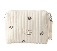 Dryxog Sacs à Langer Grande Contenance, Sac Bebe attache Poussettes, Grande Capacité Coton, Sac a Langer Fourre Tout, Family Bag pour Maternité et Change Bébé pour et Weekender (Motif Cerise)