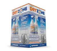 Dryzone Kit d'Élimination et de Prévention des Moisissures (3 x 450 ml sprays) - Solution définitive à long terme contre les Moisissures - pour Murs, Douches, Salle de Bain et Cuisine