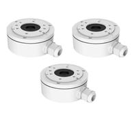 DS-1280ZJ-XS Kit 3 pièces Boîte de jonction pour caméras dôme et Bullet Hikvision Blanc Longueur 100 mm Largeur 132.1 mm Hauteur 43.5 mm