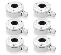 DS-1280ZJ-XS Lot de 6 boîtiers arrière de jonction en Aluminium pour caméras Hikvision DS-2CD2042WD-I, 2CD20xx Series