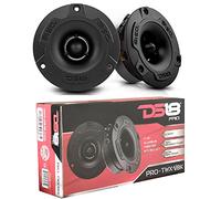 DS 18 Set PRO-TWX1/BK 2 tweeters Super Bullet Noirs mesurant 9,60 cm 96 mm de diamètre 120 Watts rms et 240 Watts Max 4 ohms avec sensibilité 103 DB avec 4 cm de Profondeur, la Paire