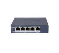Hikvision Commutateur Gigabit DS-3E1505P-EI(O-STD) PoE 4 ports géré Gris