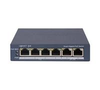 DS-3E1506P-EI - Commutateur - intelligent - 4 x 10/100/1000 (PoE) + 2 x 10/100/1000 (liaison montante) - de bureau - PoE (60 W)