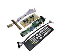 DS.D3663LUA V53 V56 V59 Carte Pilote LCD Universelle Support Carte TV DVB-T2 + Interrupteur À 7 Touches + IR + Onduleur 4 Lampes + LVDS 3663