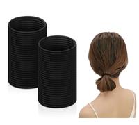 DS. DISTINCTIVE STYLE 50 Attaches à cheveux élastiques 2,5 mm pour queue de cheval Noir
