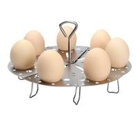 DS. DISTINCTIVE STYLE Cuiseur vapeur à œufs en acier inoxydable 304 extensible avec poignée amovible pour autocuiseur, casserole bouillante, wok