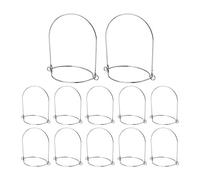 DS. DISTINCTIVE STYLE Lot de 12 cintres en acier inoxydable pour bocaux Mason à bouche normale - Poignées métalliques pour bocaux Mason
