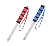 ds. distinctive style Lot de 2 mâts télescopiques en acier inoxydable pour drapeau (2 m et 2 m)