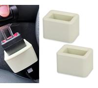 DS. DISTINCTIVE STYLE Lot de 2 supports de ceinture de sécurité faciles d'accès pour enfants (beige)