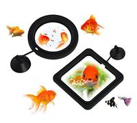 DS. DISTINCTIVE STYLE Sourcingmap Lot de 2 anneaux flottants pour aquarium et aquarium avec ventouse Noir