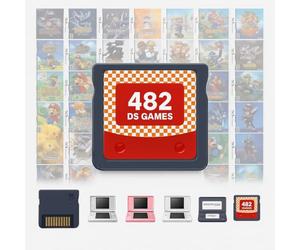 DS Game, 482 in 1 Game Cartridge Multicart, Game Pack Card Super Combo for DS DSL DSi 3DS 2DS XL/LL