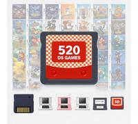 DS Game, 520 in 1 Game Cartridge Multicart, Game Pack Card Super Combo for DS DSL DSi 3DS 2DS XL/LL