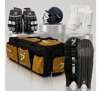 DS Sports T/20 PRO Kit de cricket sans batte, noir (main gauche, adulte)